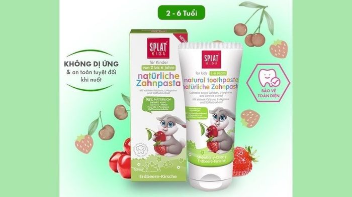 Kem đánh răng cho bé từ 2 - 6 tuổi Splat Kids với hương dâu dung tích 50ml