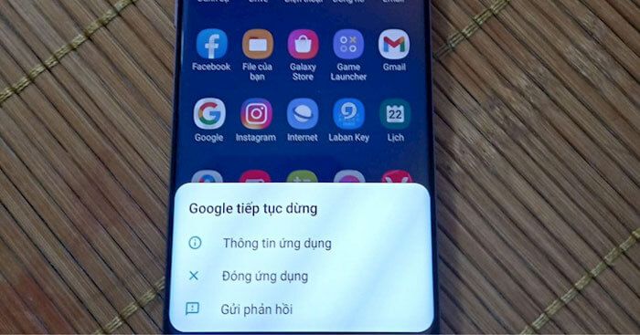 Ứng dụng <strong>Google</strong> gặp phải lỗi không thể mở được trên Android