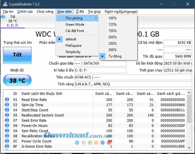 CrystalDiskInfo SD