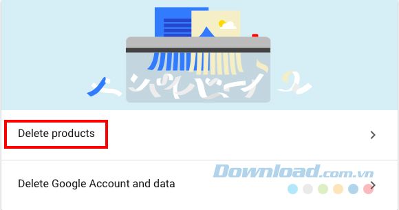 Nhấp vào Xóa sản phẩm