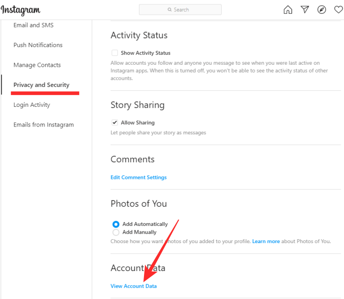 Cấu hình riêng tư và an ninh