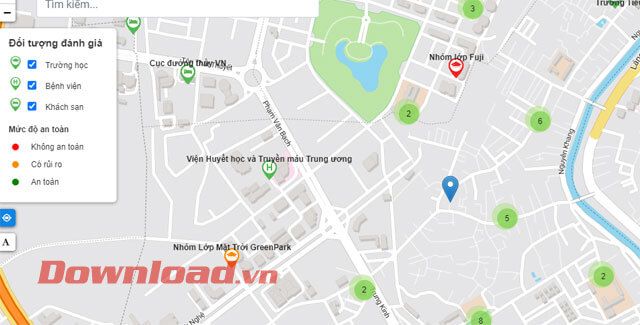 Tình trạng an toàn tại vị trí của bạn