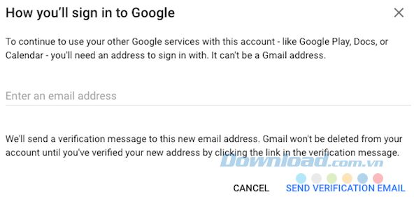 Gửi email xác nhận