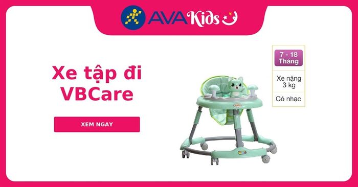 Xe tập đi con mèo VBCare VBC-JSD-007 - Màu ngẫu nhiên (7 - 18 tháng)