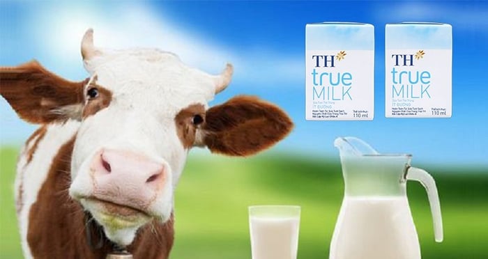 Hộp 4 chai sữa tươi TH true MILK ít đường 110 ml (phù hợp từ 1 tuổi trở lên)