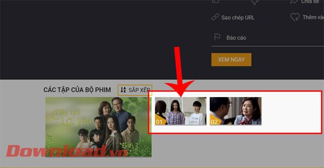 Chọn tập phim bạn muốn xem