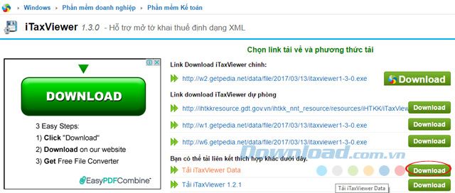 Tải iTaxViewer Data xuống