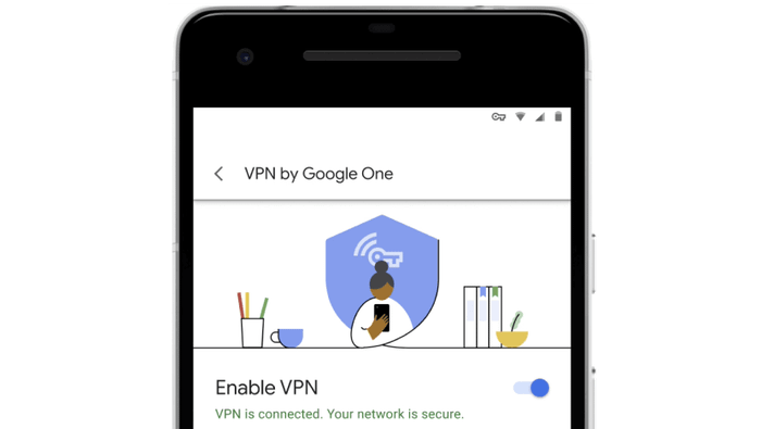 Khả dụng của VPN by Google One