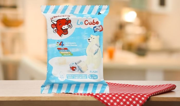 Phô mai Con Bò Cười Le Cube vị sữa 78g, 15 viên/gói