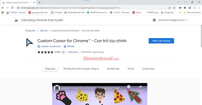 Thêm tiện ích vào Chrome