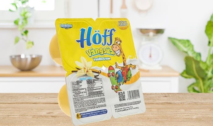 Lốc 4 hũ váng sữa Hoff vị vani 55g