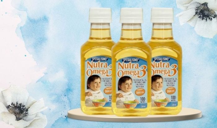 Dầu cá hồi Nutra Omega 3 dành cho bé ăn dặm chai 240 ml