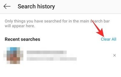 Xóa hết tìm kiếm