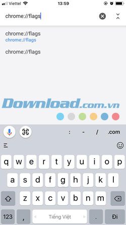 Giao diện mới trên Chrome iOS