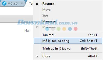 Hướng dẫn mở lại tab vừa đóng trên các trình duyệt nhanh nhất