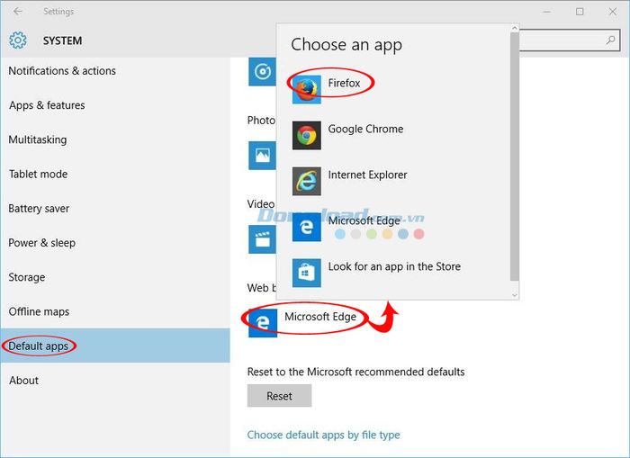 Hướng dẫn thay đổi trình duyệt mặc định trên Windows 10