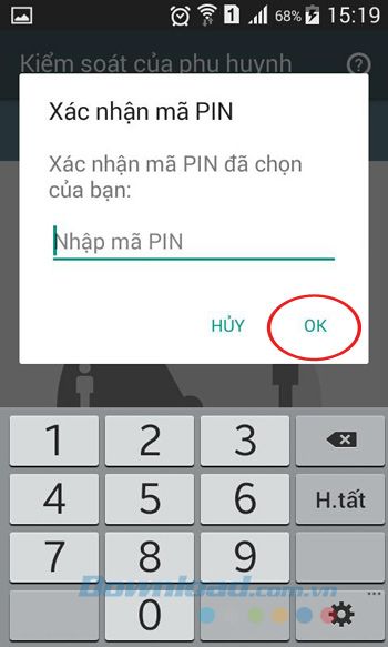 Xác nhận mã PIN