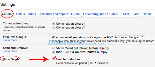 Hướng dẫn sử dụng tính năng Undo Send trên Gmail