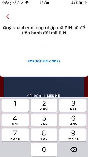 Nhập Mã PIN Cũ
