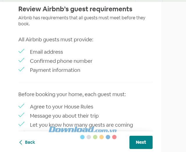 Yêu cầu của Airbnb đối với khách thuê