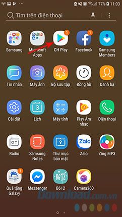 Chọn cửa hàng ứng dụng CH Play