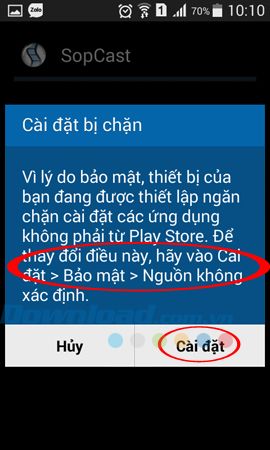 Hướng dẫn xem bóng đá trên Sopcast cho Android