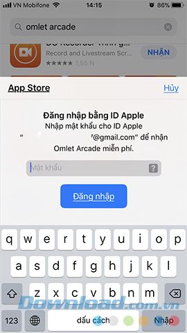 Đăng nhập vào iCloud