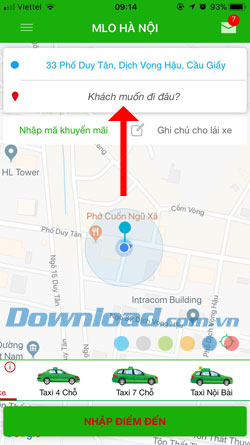 Đặt xe Taxi Mai Linh