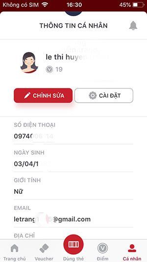 Trang Cá Nhân VinID