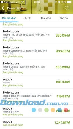 Đặt phòng qua Trivago