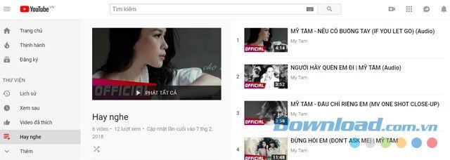 Cách download nhiều video trên Youtube theo danh sách phát