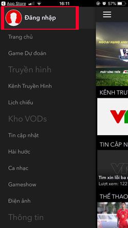 VTVPlay trên iOS