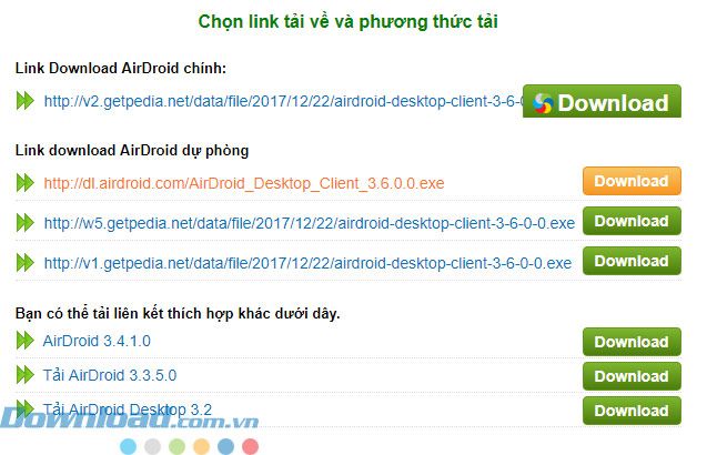 Cài đặt AirDroid