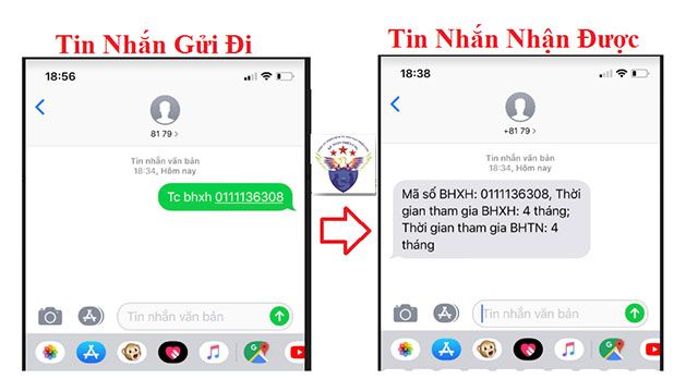 Kiểm tra thời gian tham gia BHXH qua tin nhắn