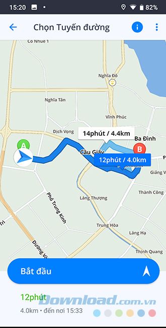 Tìm đường đi trên GPS Navigation & Maps