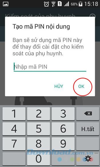 Nhập mã PIN