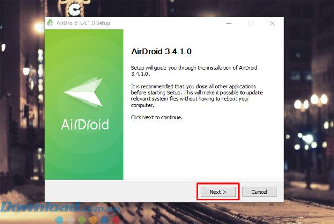 Cài đặt AirDroid