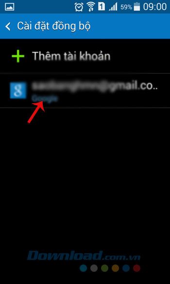 Tên của tài khoản Gmail