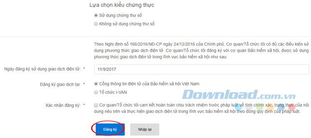 Ghi danh tham gia BHXH điện tử