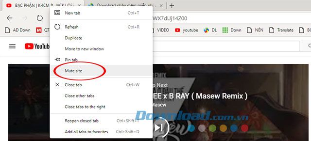 Hướng dẫn tắt âm thanh trên tab Microsoft Edge Chromium