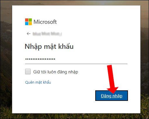 Đăng nhập vào tài khoản Microsoft