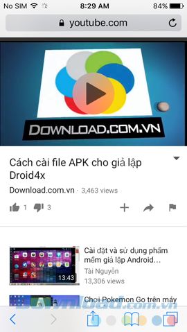 Bắt đầu phát video