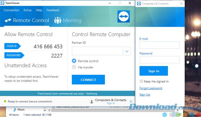 Ứng dụng TeamViewer