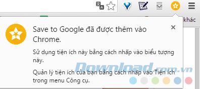 Thêm tiện ích thành công