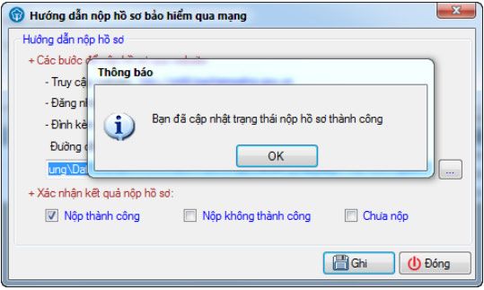 Cập nhật trạng thái hồ sơ