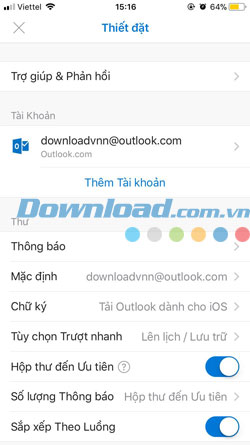 Trải nghiệm đăng nhập và sử dụng Outlook