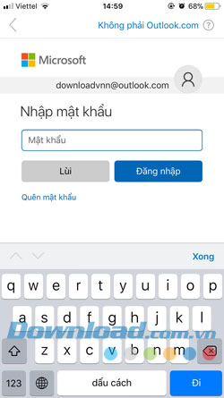 Đăng nhập và sử dụng Outlook