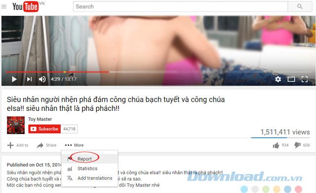 Báo cáo nội dung không phù hợp