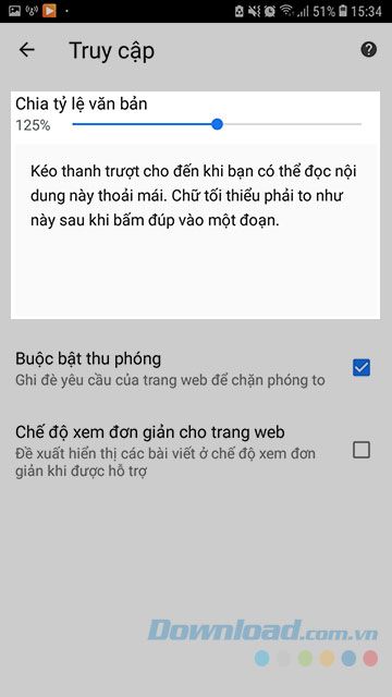 1. Điều chỉnh kích thước chữ