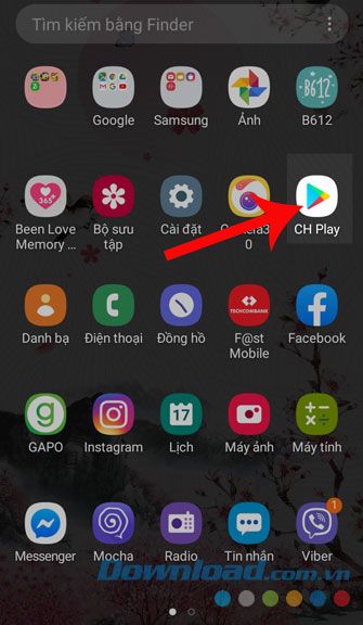 Mở CH Play trên điện thoại